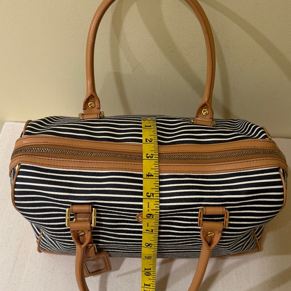 Tory Burch Viva Satchel Boston Bag Black + VanillaCake Women designer Handbag - Picture 13 of 16